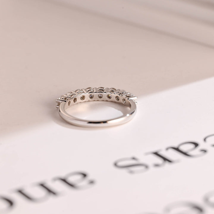Ethically sourced round diamond eternity band