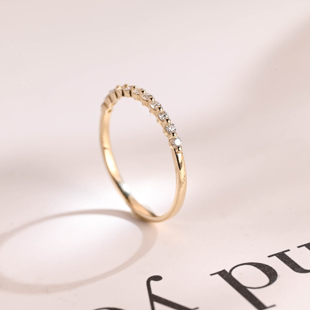Ethically sourced round diamond eternity band