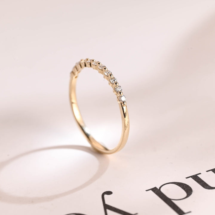 Ethically sourced round diamond eternity band