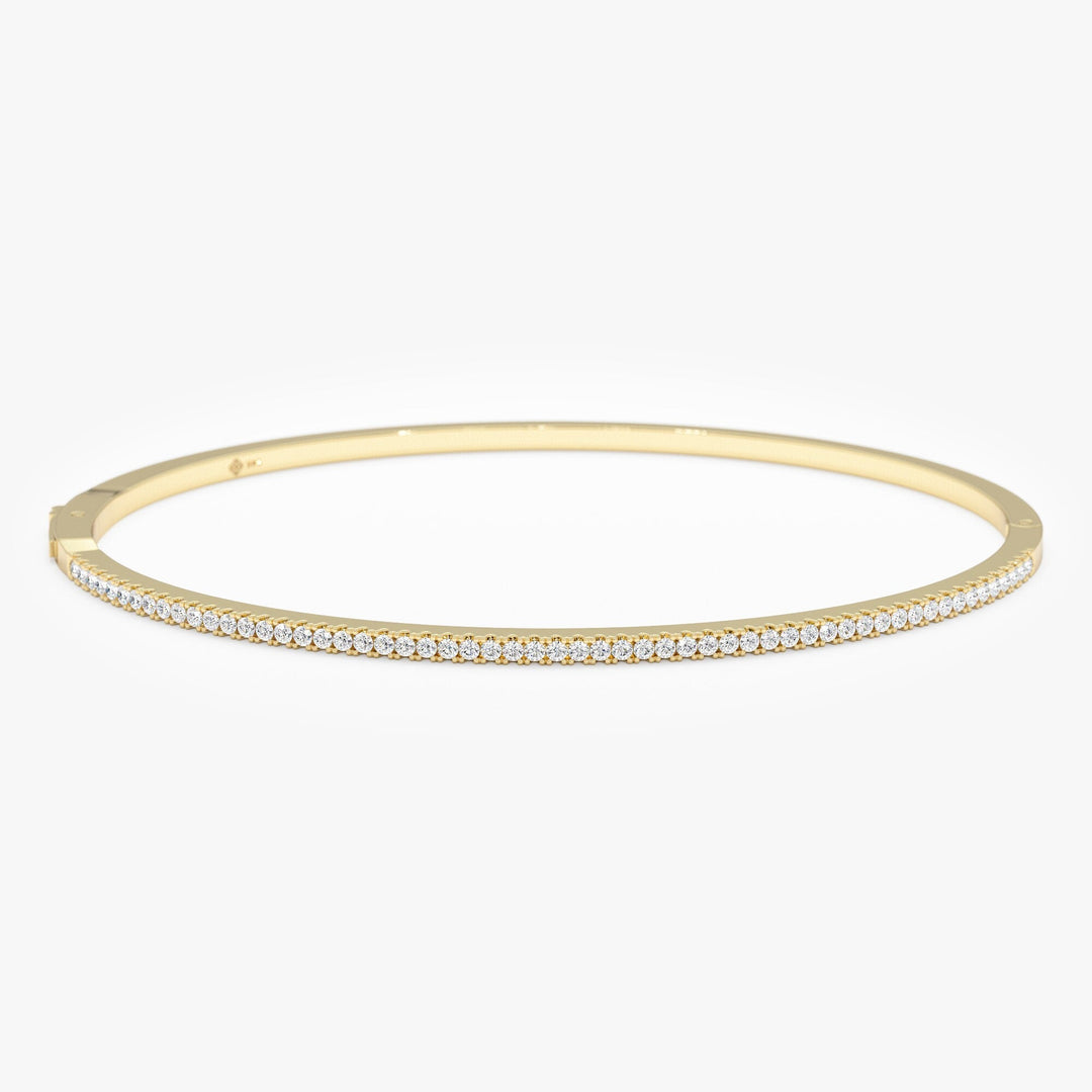 Round Cut Diamond Bracelet Bangle for Birthday Gift - Doozy Diamonds