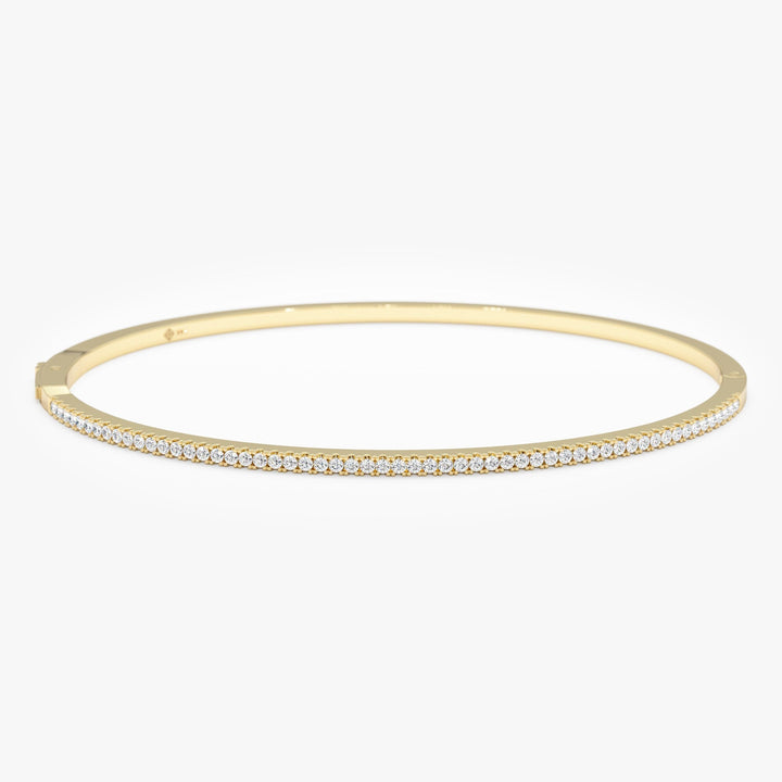 Round Cut Diamond Bracelet Bangle for Birthday Gift - Doozy Diamonds