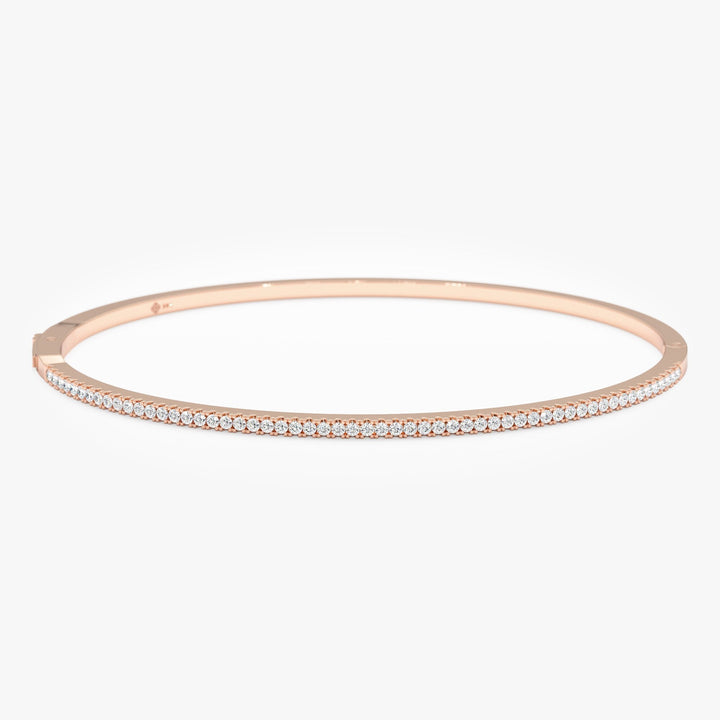 Round Cut Diamond Bracelet Bangle for Birthday Gift - Doozy Diamonds