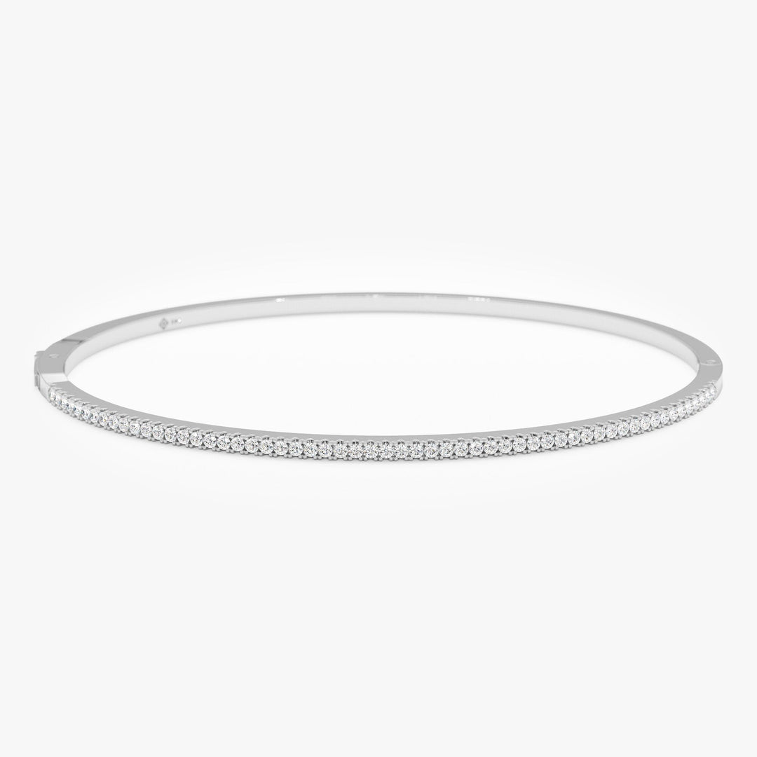 Round Cut Diamond Bracelet Bangle for Birthday Gift - Doozy Diamonds
