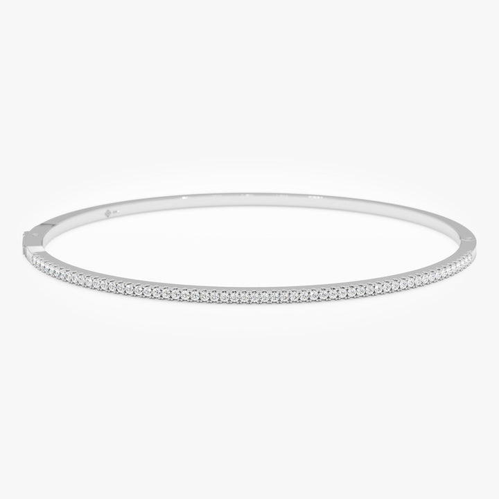 Round Cut Diamond Bracelet Bangle for Birthday Gift - Doozy Diamonds