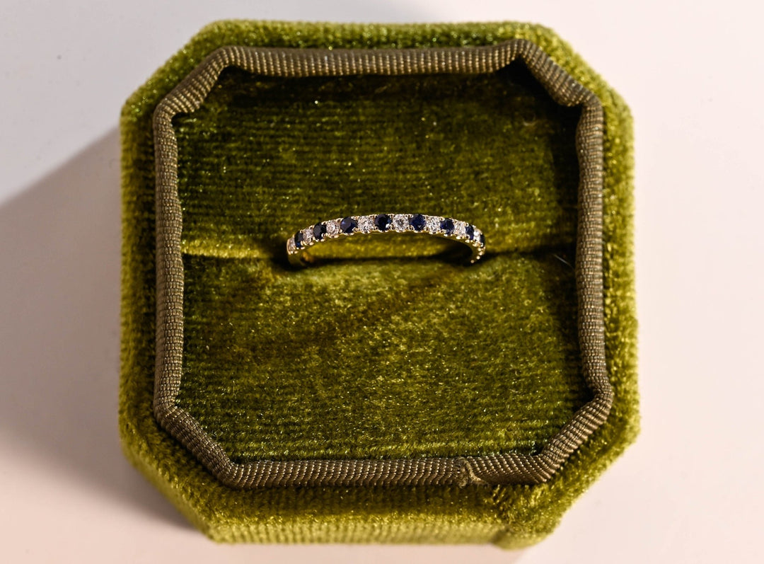 Ethically sourced round diamond eternity band