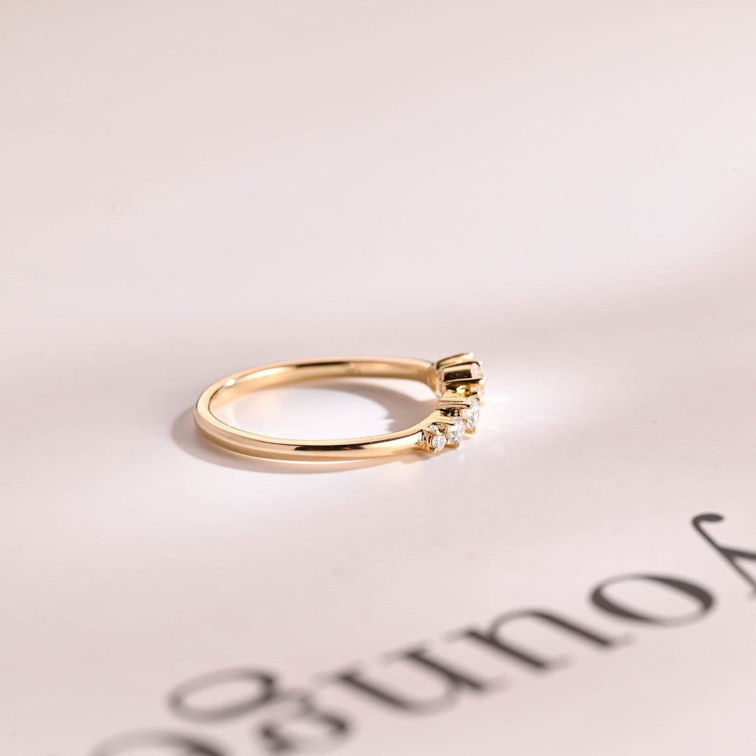 Ethically sourced round diamond eternity band