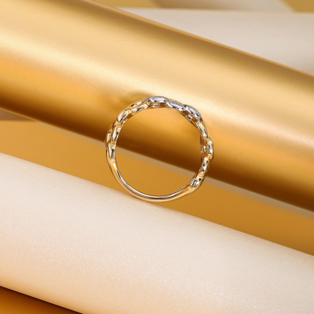 Round Cut Diamond Unique Lab-Grown Band for Women
