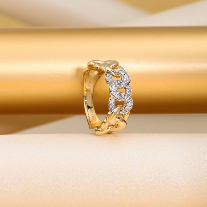 Round Cut Diamond Unique Lab-Grown Band for Women
