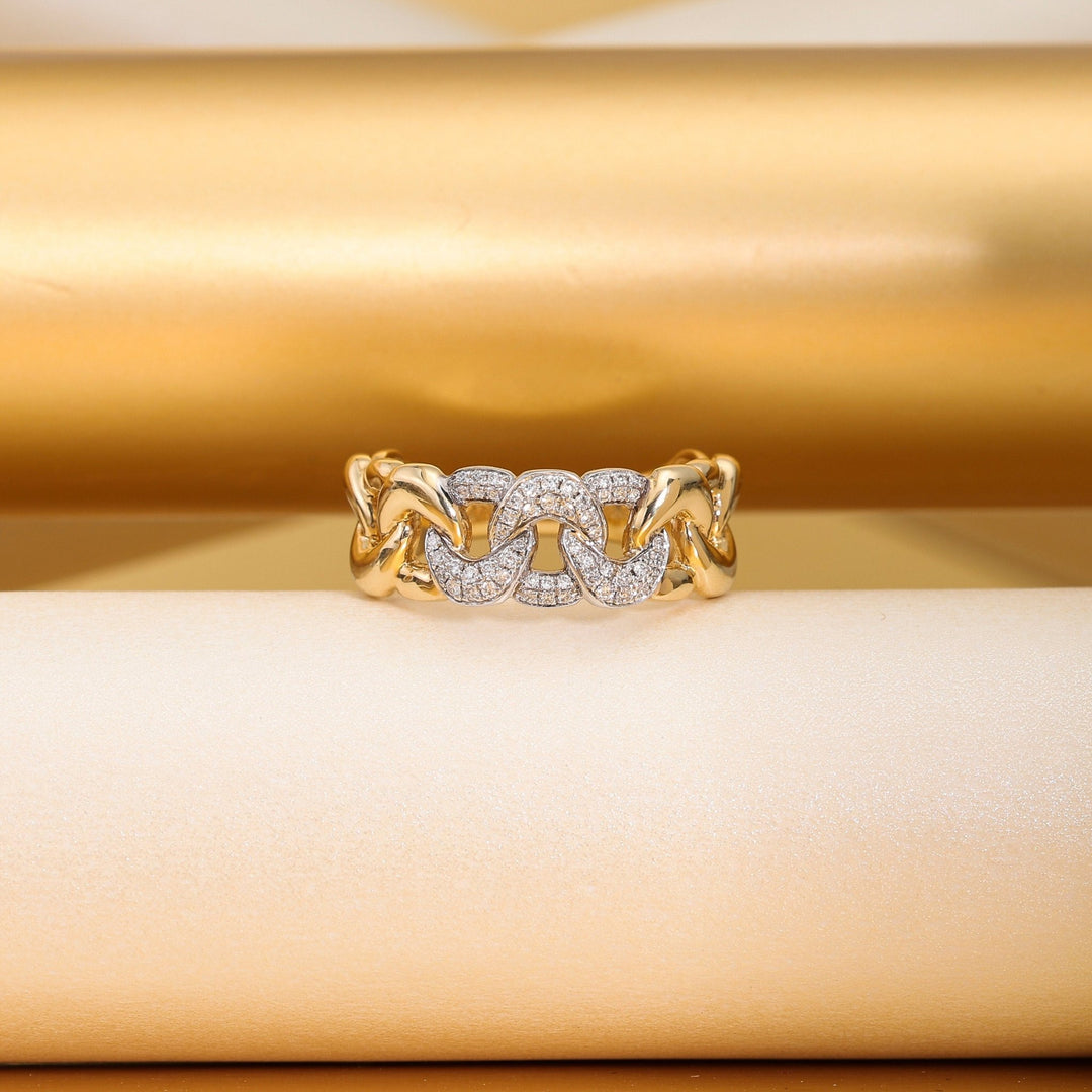 Round Cut Diamond Unique Lab-Grown Band for Women