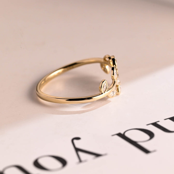 Ethically sourced marquise diamond eternity band