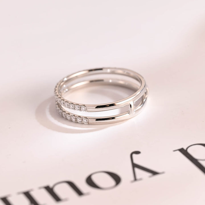 Ethically sourced round diamond eternity band