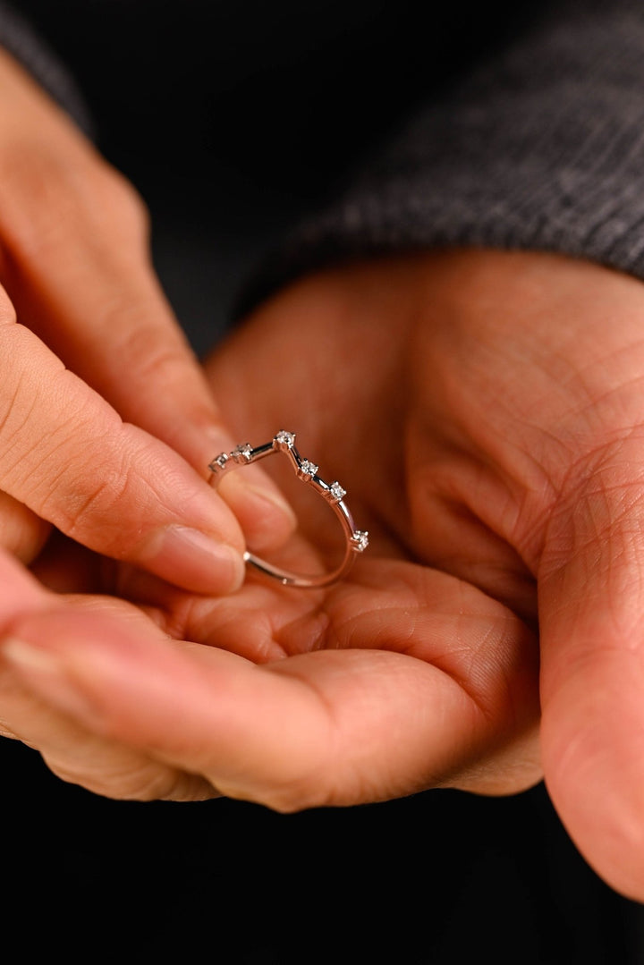 Ethically sourced round diamond eternity band