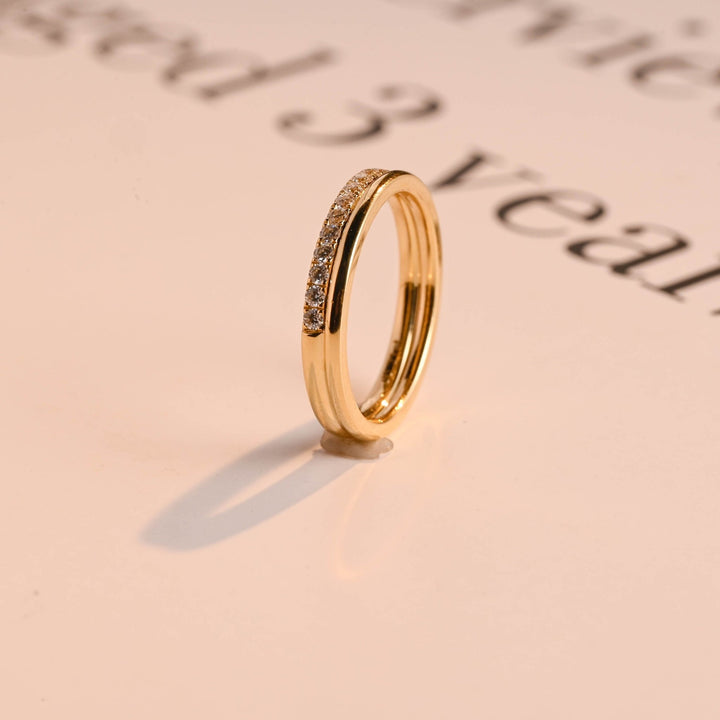 Ethically sourced round diamond eternity band