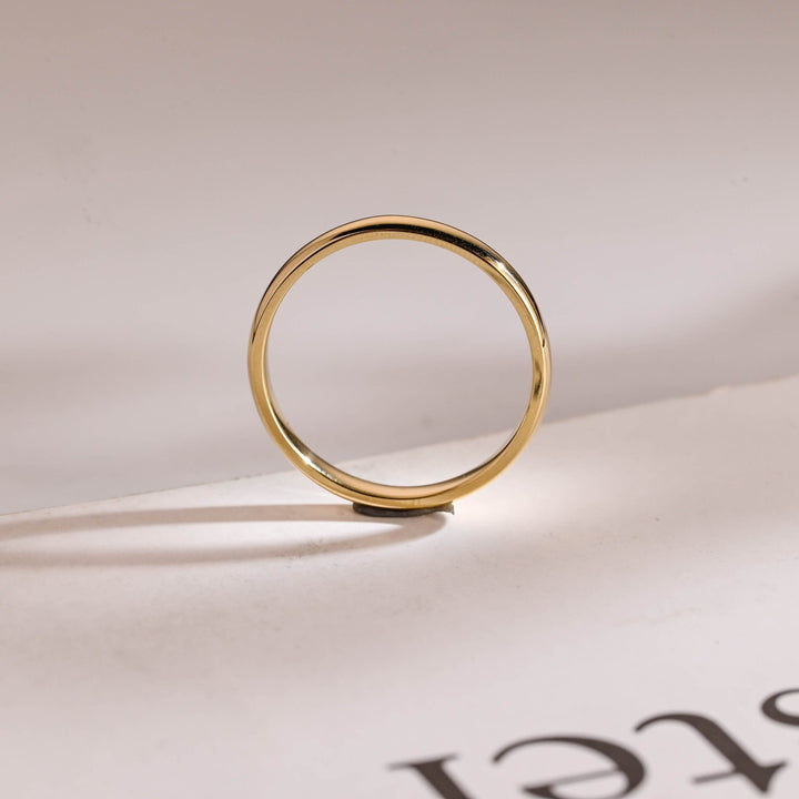 1.8mm Minimalist Wedding Band, 14k Solid Gold For Women - Doozy Diamonds