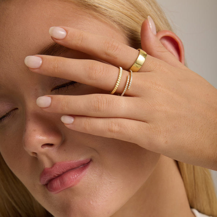 Diamond Open Adjustable Lab-Grown Ring for Women