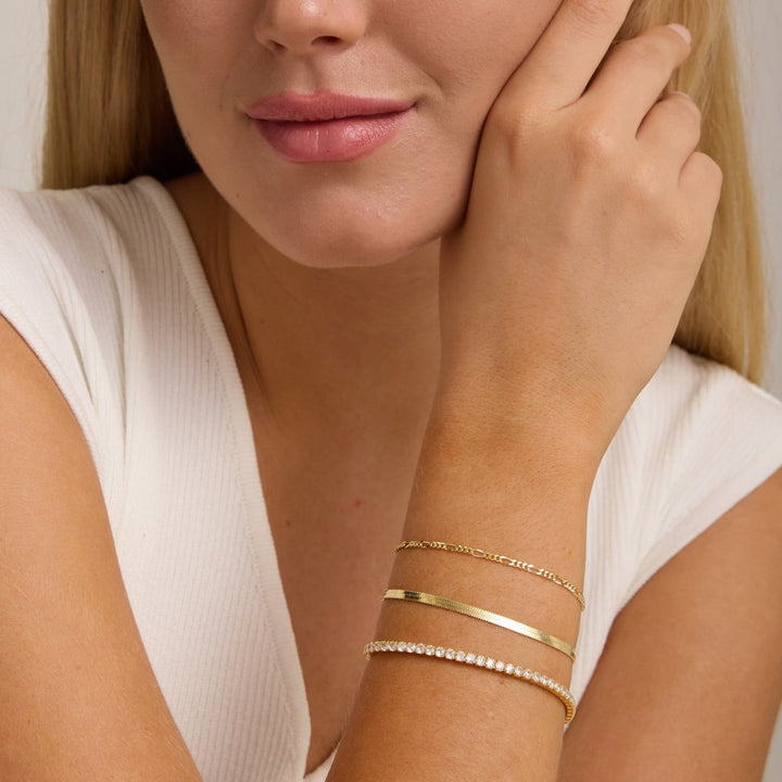 Round Diamond Lab-Grown Tennis Bracelet For Her
