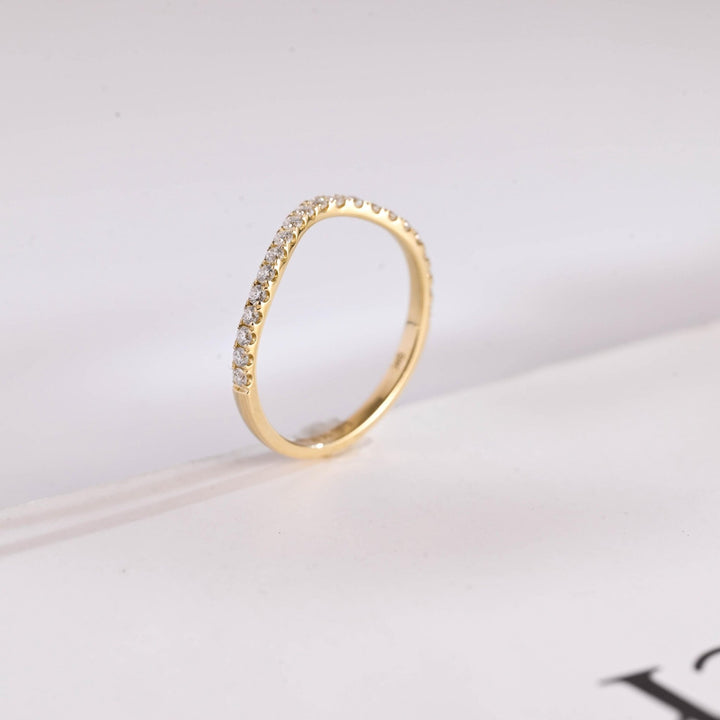 Ethically sourced round diamond eternity band