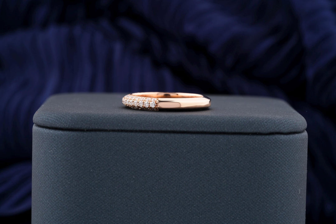 Ethically sourced round diamond eternity band