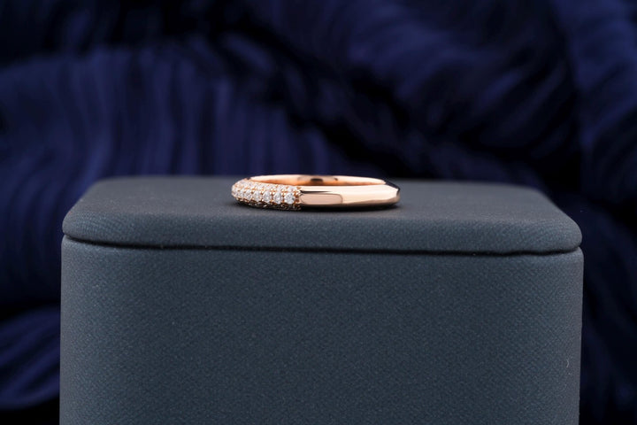 Ethically sourced round diamond eternity band