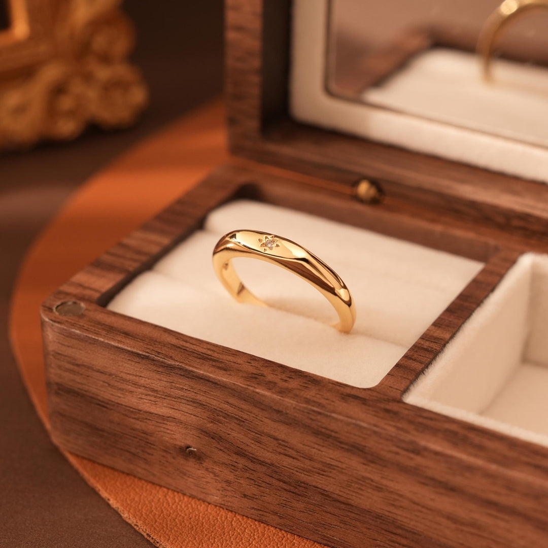 Oval Cut Diamond Plating Bar Signet Ring for Christmas Gift - Doozy Diamonds