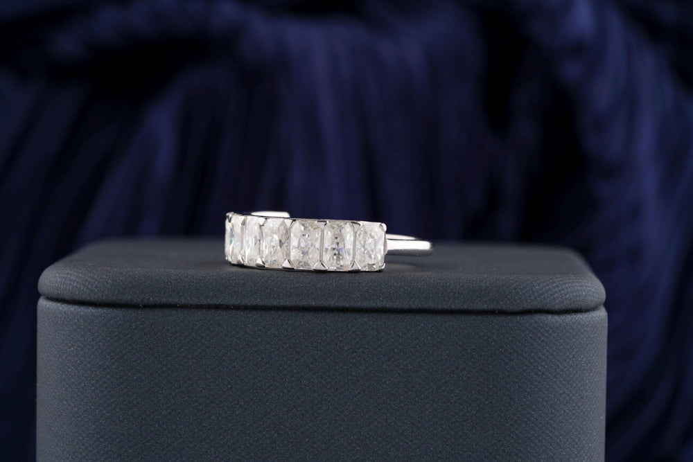 Close-up of 1.50CT radiant lab grown diamonds