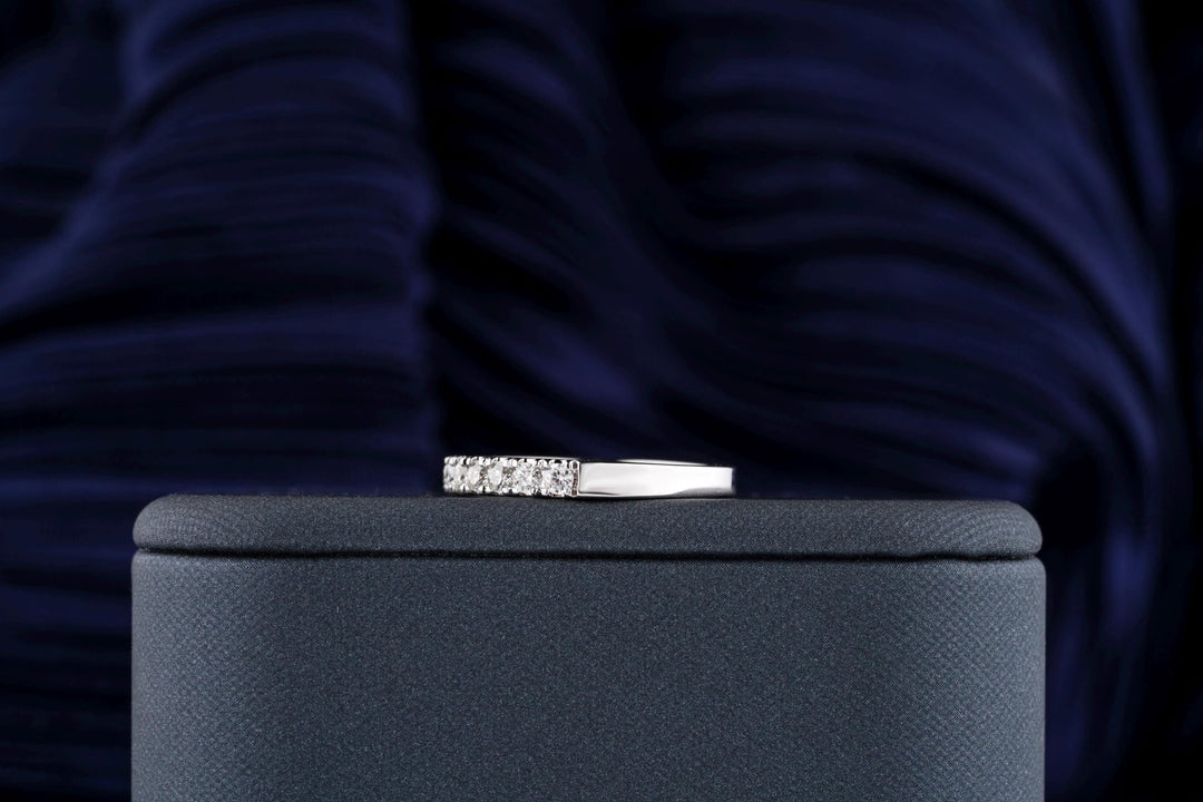 Ethically sourced round diamond eternity band