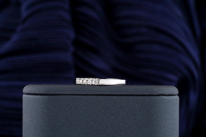 Ethically sourced round diamond eternity band