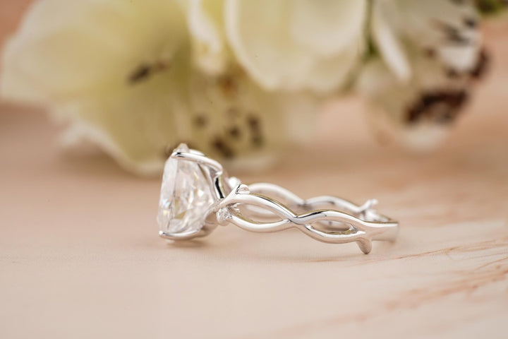 Classic oval solitaire engagement ring crafted for everyday wear