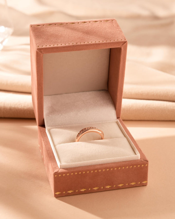 18K Rose Gold Engagement Diamond Ring for Christmas Gift - Doozy Diamonds