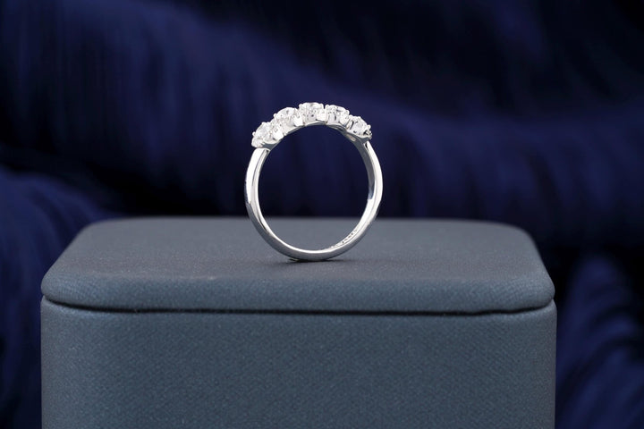 Ethically sourced round diamond eternity band