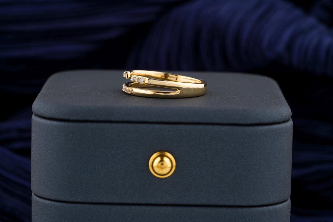 Ethically sourced round diamond eternity band