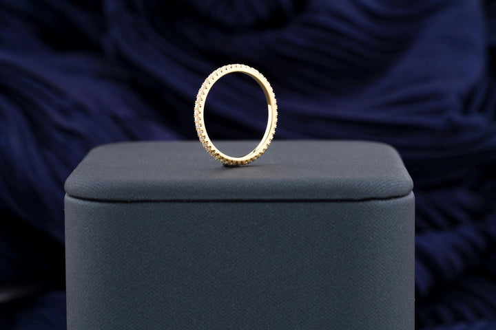 Ethically sourced round diamond eternity band