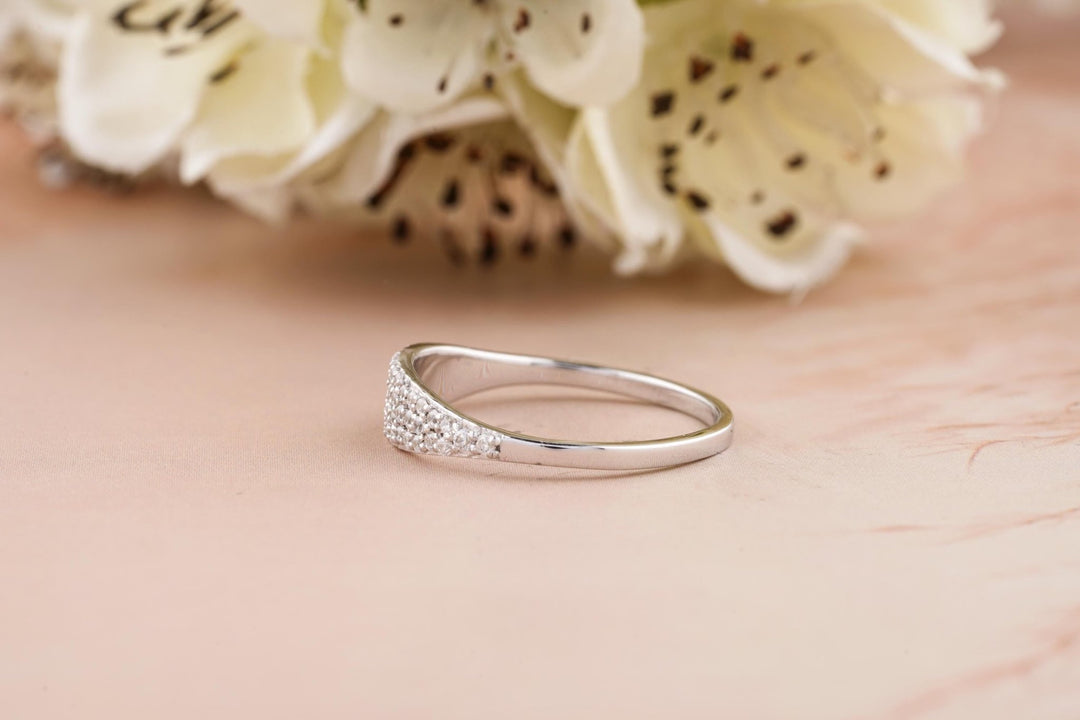 Ethically sourced round diamond eternity band