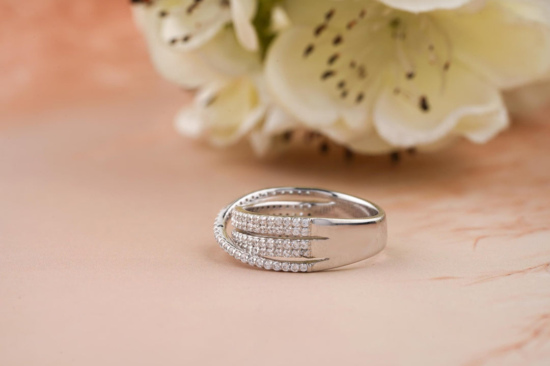 Ethically sourced round diamond eternity band