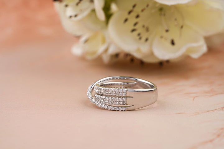 Ethically sourced round diamond eternity band