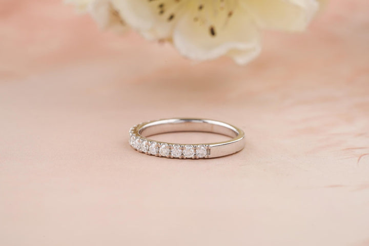 Ethically sourced round diamond eternity band