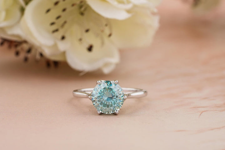 2.0CT portuguese solitaire lab grown diamond engagement ring for sale