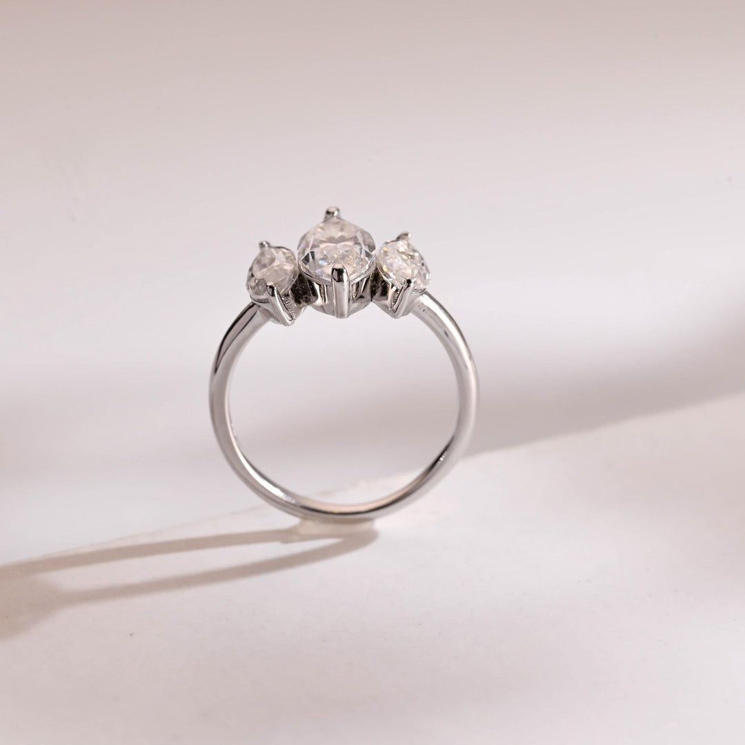 Marquise diamond wedding band in yellow gold