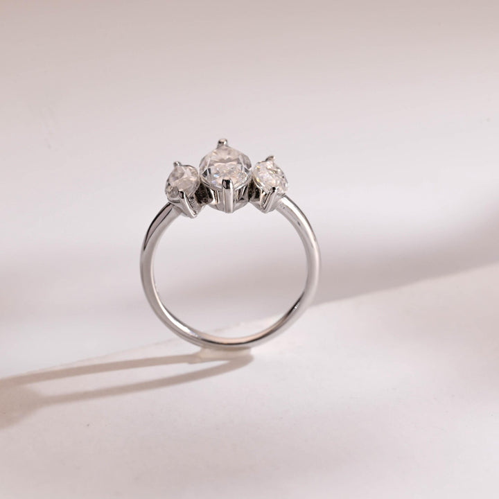 Marquise diamond wedding band in yellow gold