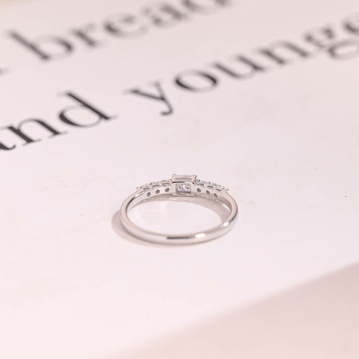 Ethically sourced round & princess band width: 2.0mm diamond eternity band
