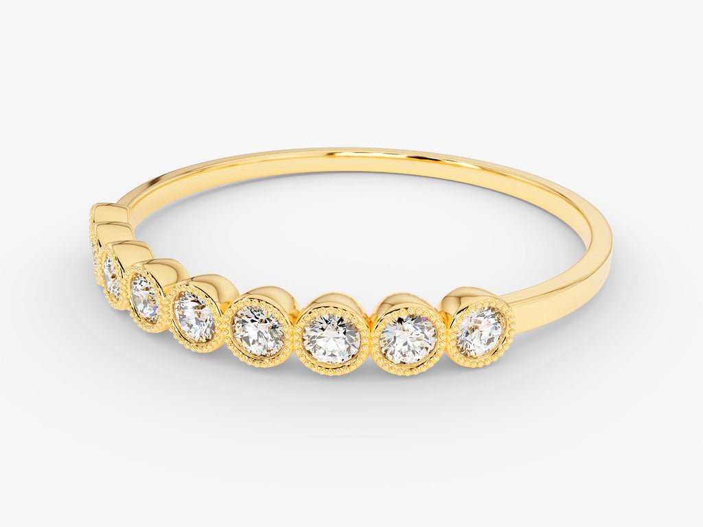 Ethically sourced round diamond eternity band
