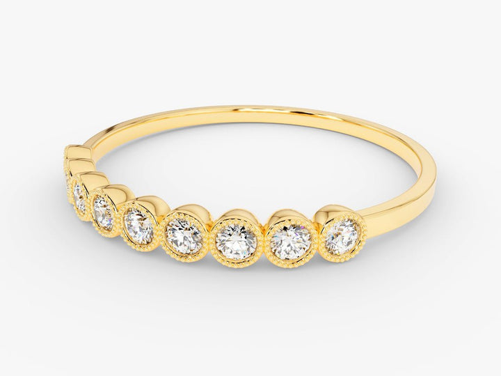 Ethically sourced round diamond eternity band