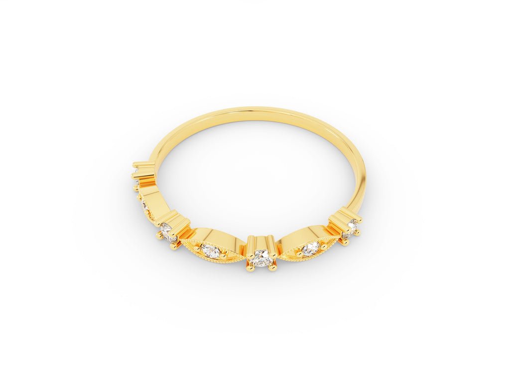 Ethically sourced round diamond eternity band