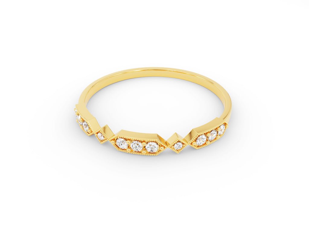 Ethically sourced round diamond eternity band