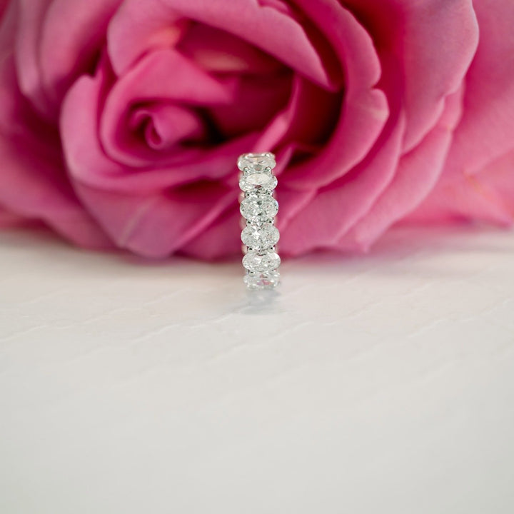 Oval DE - VS1 Lab Grown Diamond Full Eternity Wedding Band - Doozy Diamonds