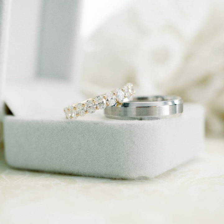 Oval DE - VS1 Lab Grown Diamond Full Eternity Wedding Band - Doozy Diamonds