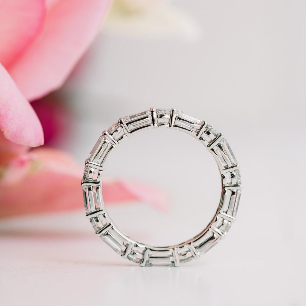 Emerald & Round DE - VS1 Lab Grown Diamond Eternity Band - Doozy Diamonds