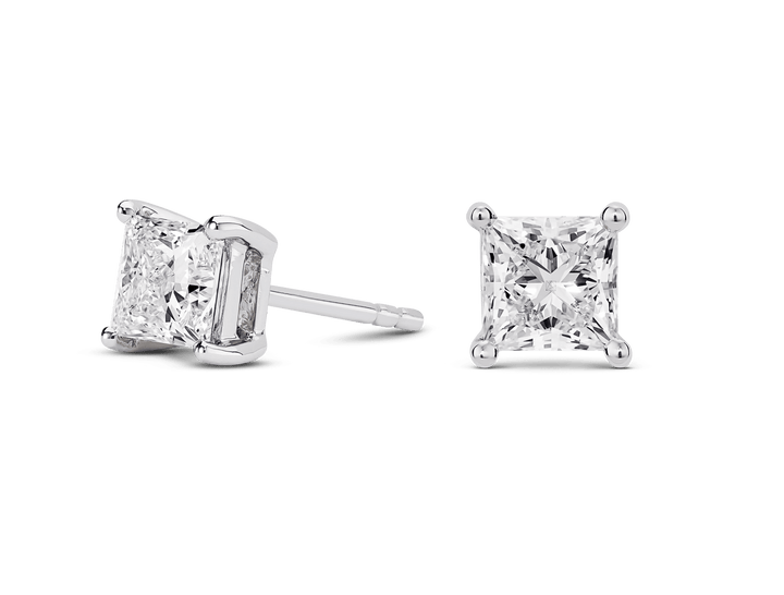 2ct Princess F - VS Lab - Grown Diamond Stud Earrings - Doozy Diamonds