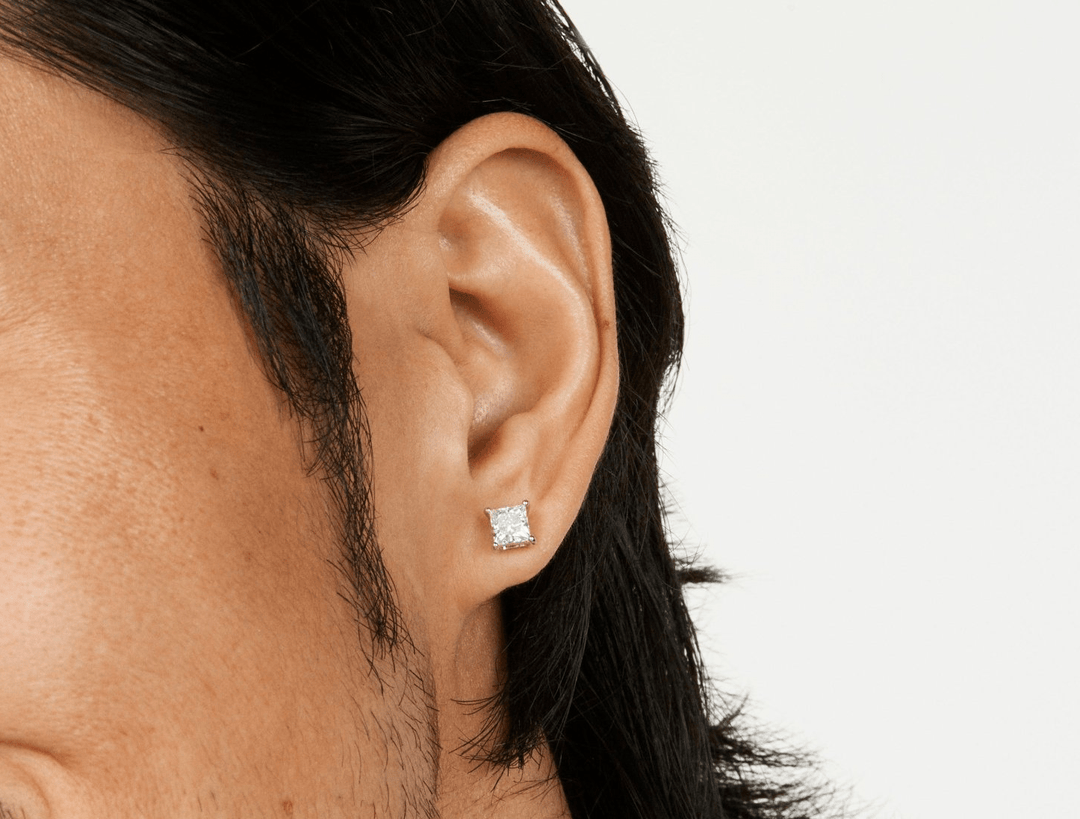2ct Princess F - VS Lab - Grown Diamond Stud Earrings - Doozy Diamonds