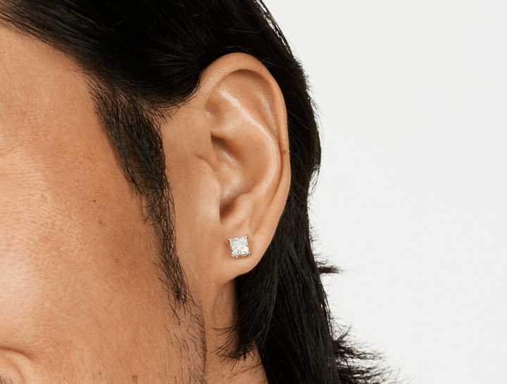 2ct Princess F - VS Lab - Grown Diamond Stud Earrings - Doozy Diamonds